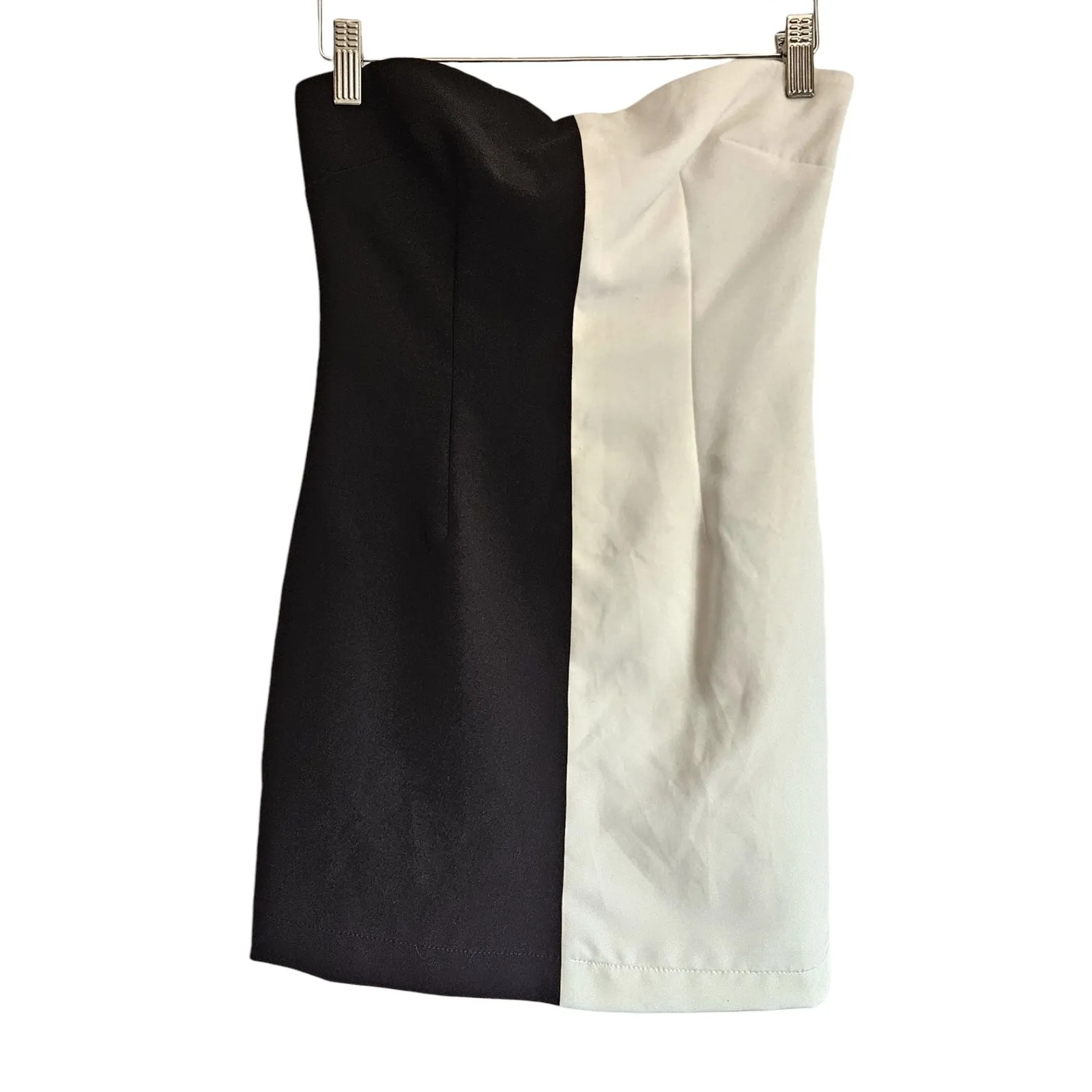 Lovers and Friends Naomi Mini Dress Strapless Black/White‎ Size XS $188 - Image 4