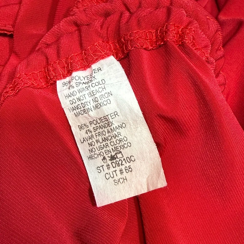 Windsor Red Ruched One Shoulder Cocktail Dress - Image 4