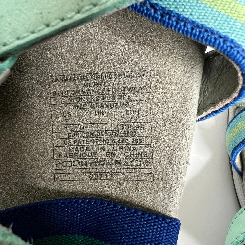 Merrell Zinna Flip Flop Slide Sandals Blue Shoe Size 8 - Image 3