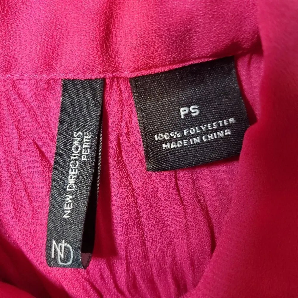 New Directions Pink Button Down Top (SP) Size undefined - Image 5