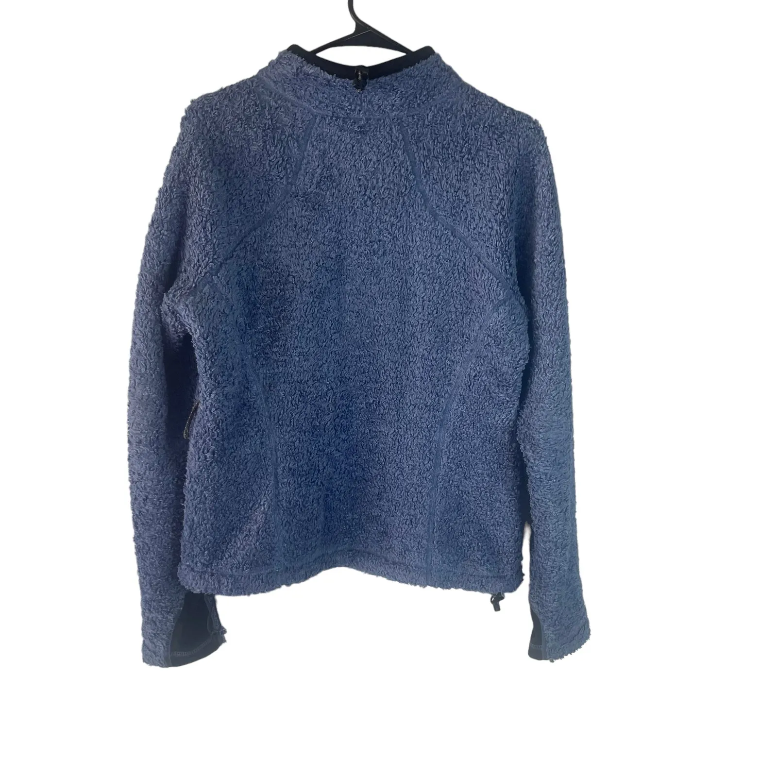 Mountain Hardwear Women's Size‎ Medium Blue Fuzzy Outdoor Full Zip Jacket - Image 5