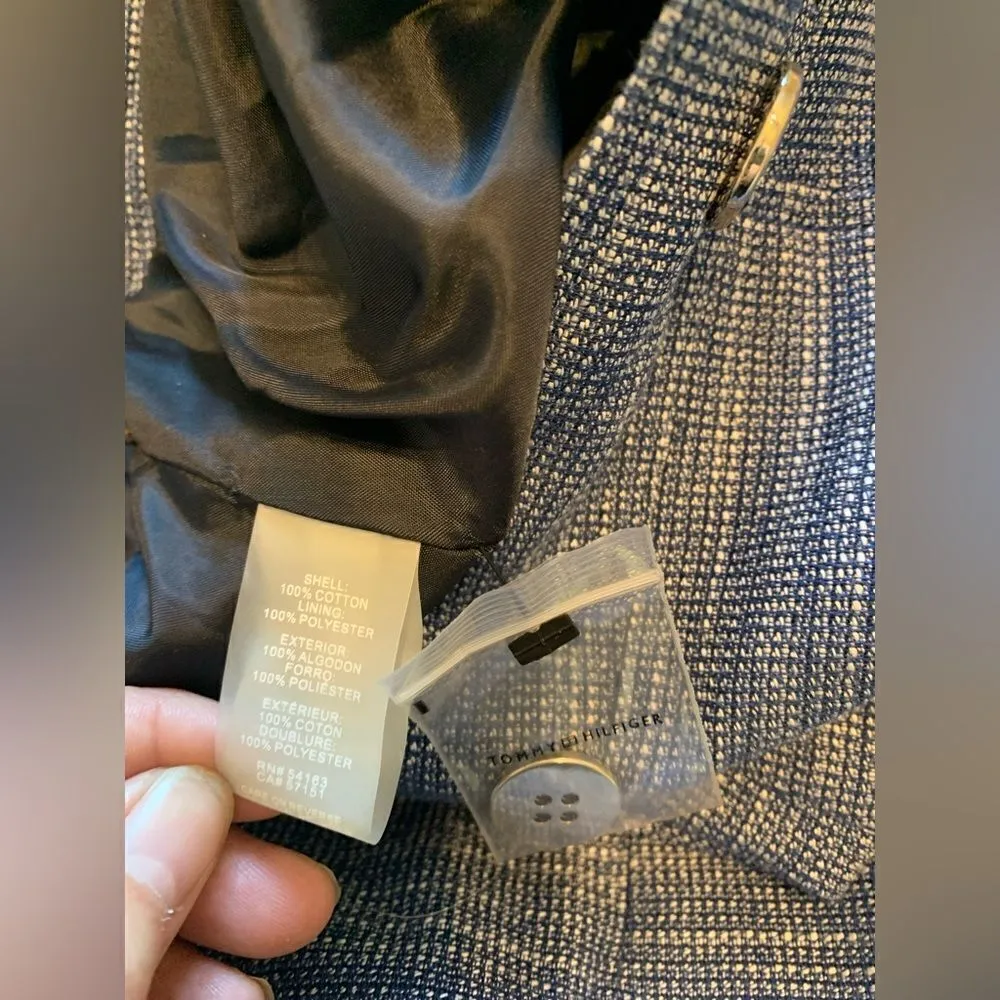 Tommy Hilfiger blue tweed like skirt size 6 - Image 4