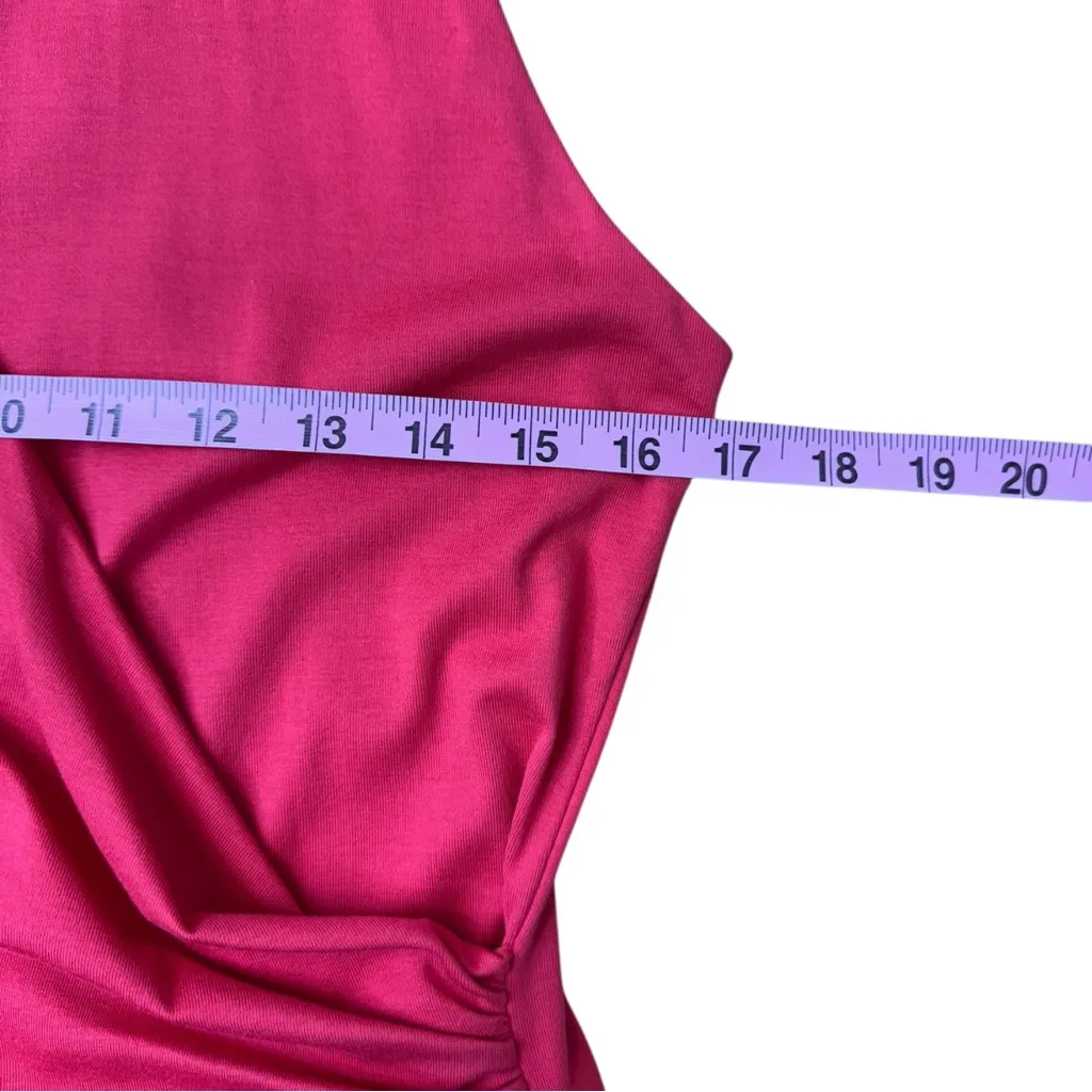 Lafayette 148 New York Red Wrap Top Size M - Image 7