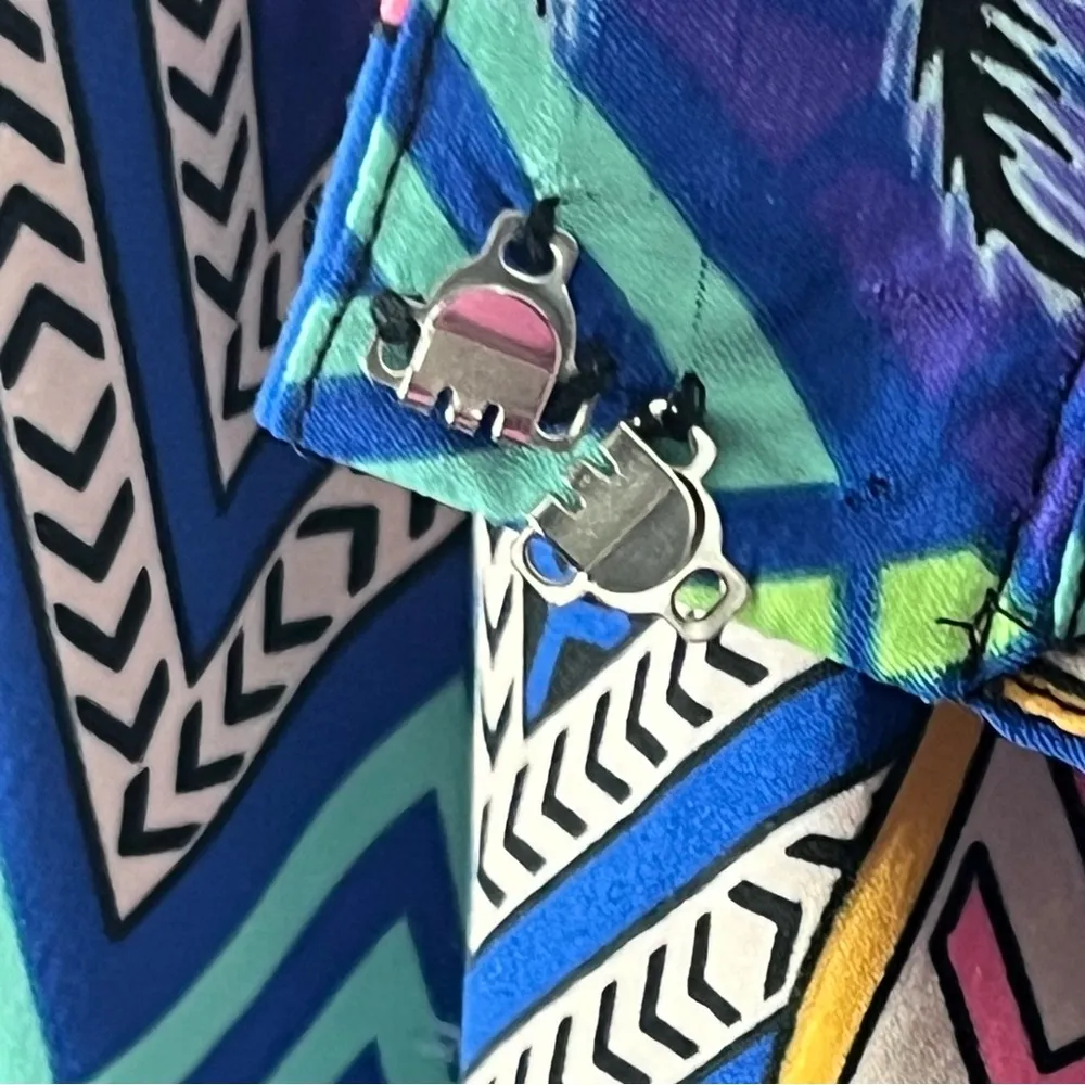 MARA HOFFMAN Art Deco High Rise Side Pocket Pleated Front Pants, Size 6 - Image 13