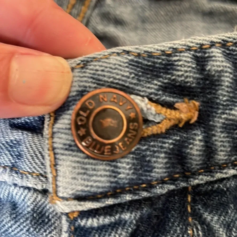 Vintage‎ Old Navy Curvy Jean Denim Medium wash size 1 Y2K 90s Blue - Image 6