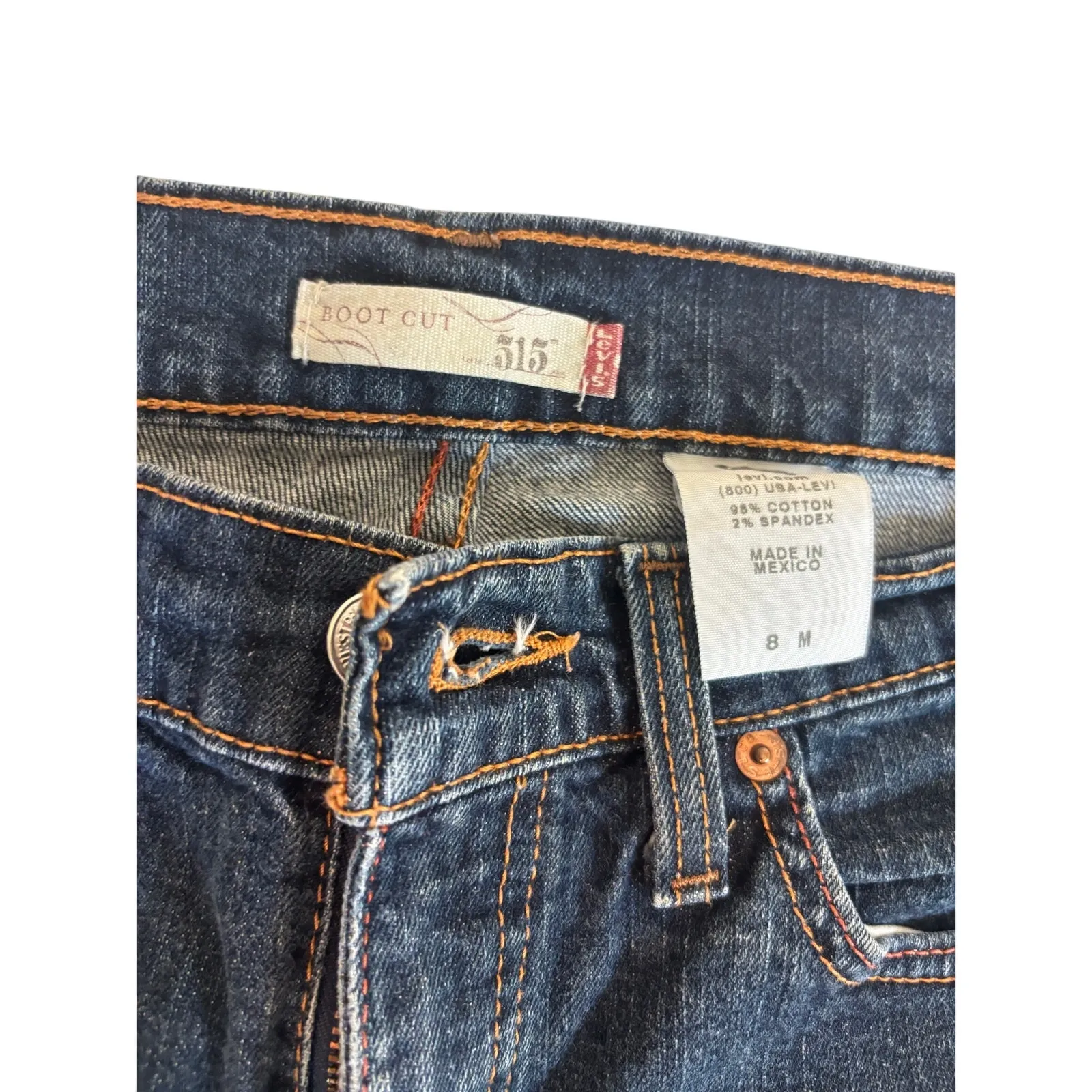 Women’s Levi 515 Bootcut Jeans Blue Size 8 - Image 3