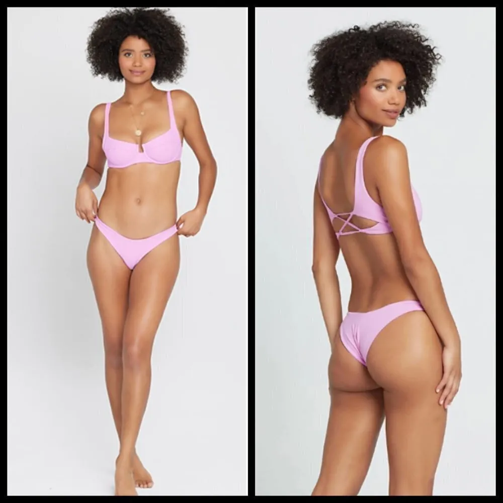 💕LSPACE💕 Ribbed Bikini Set Rosebud Pink XL/L NWT - Image 11
