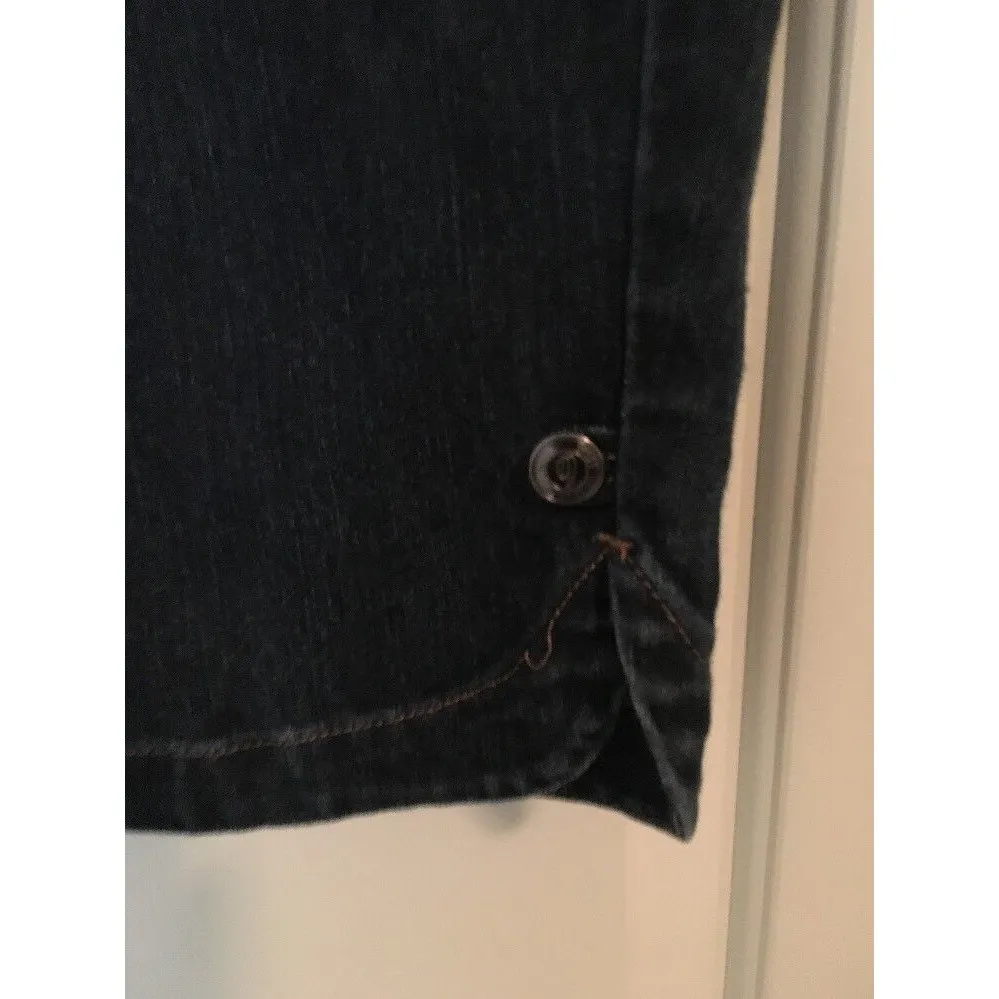 Nine West Women's Capri Crop Blue Denim Jeans Bottoms Size 10 - Image 3