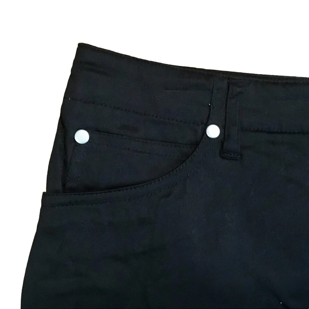 Cute Cotton Blend Mini Skort Black Size 18W - Image 2