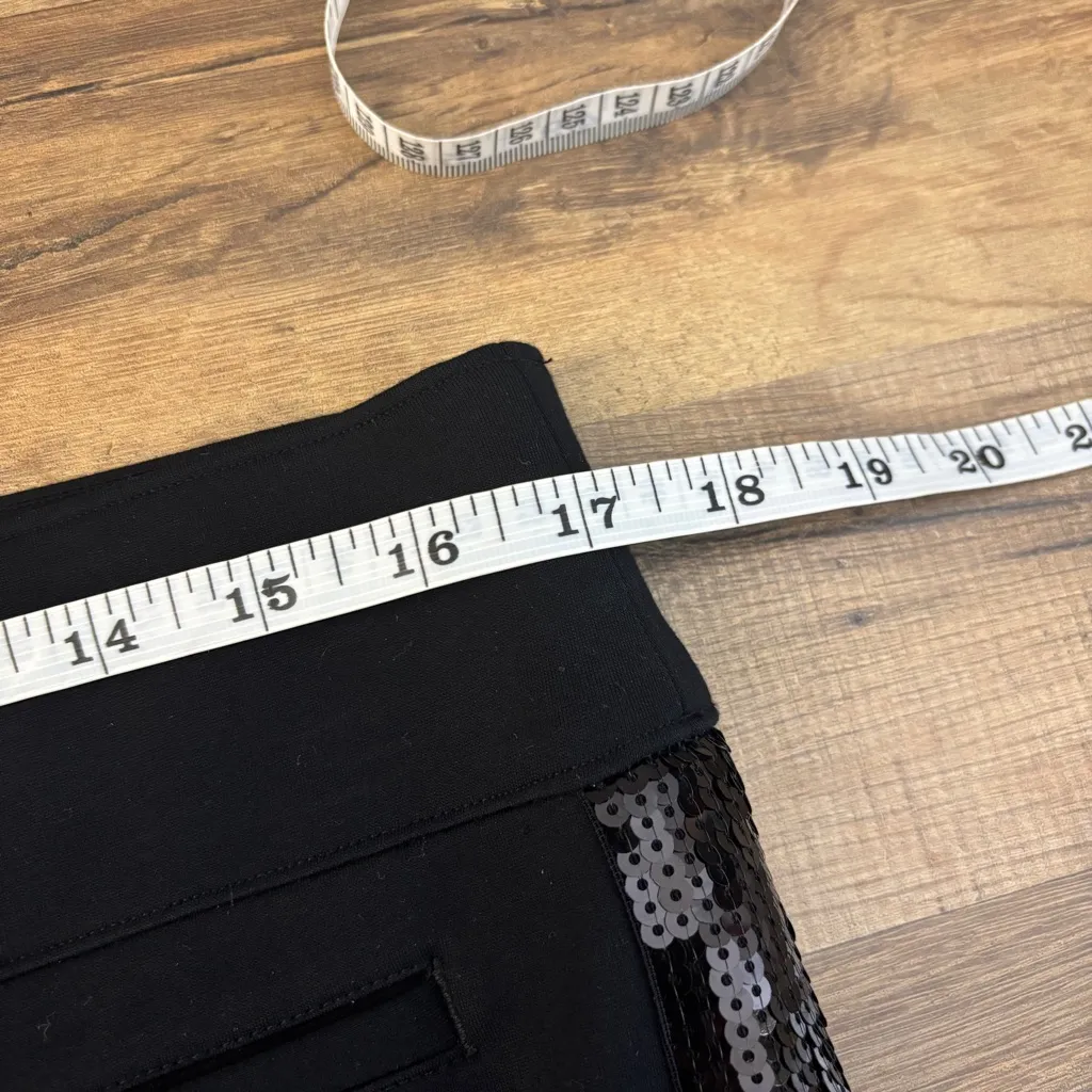 Spanx The Perfect Black Pant w/ Sequin Side Trim Black - Image 9