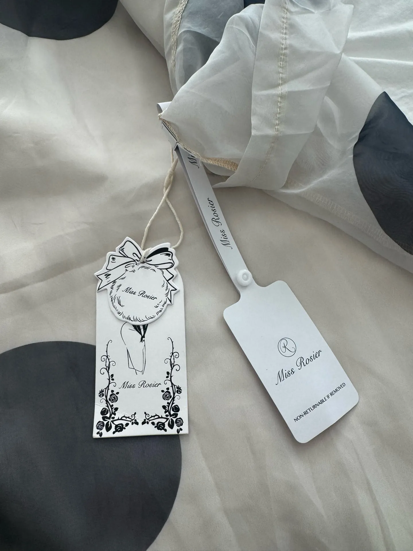 Miss Rosier Polka Dot Maxi Dress White Size XS - Image 4