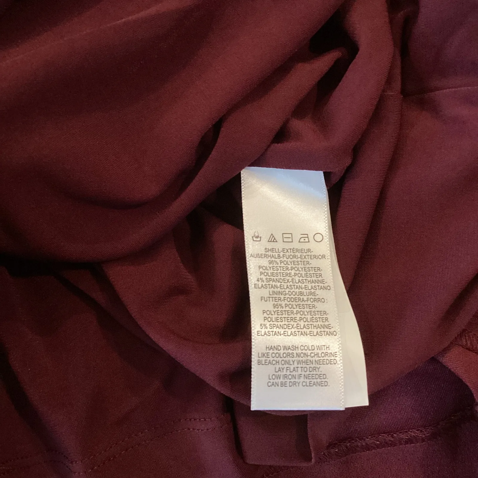 Dress the Population Alessia Tie Waist Crepe fitted cocktail Dress dark magenta - Image 12