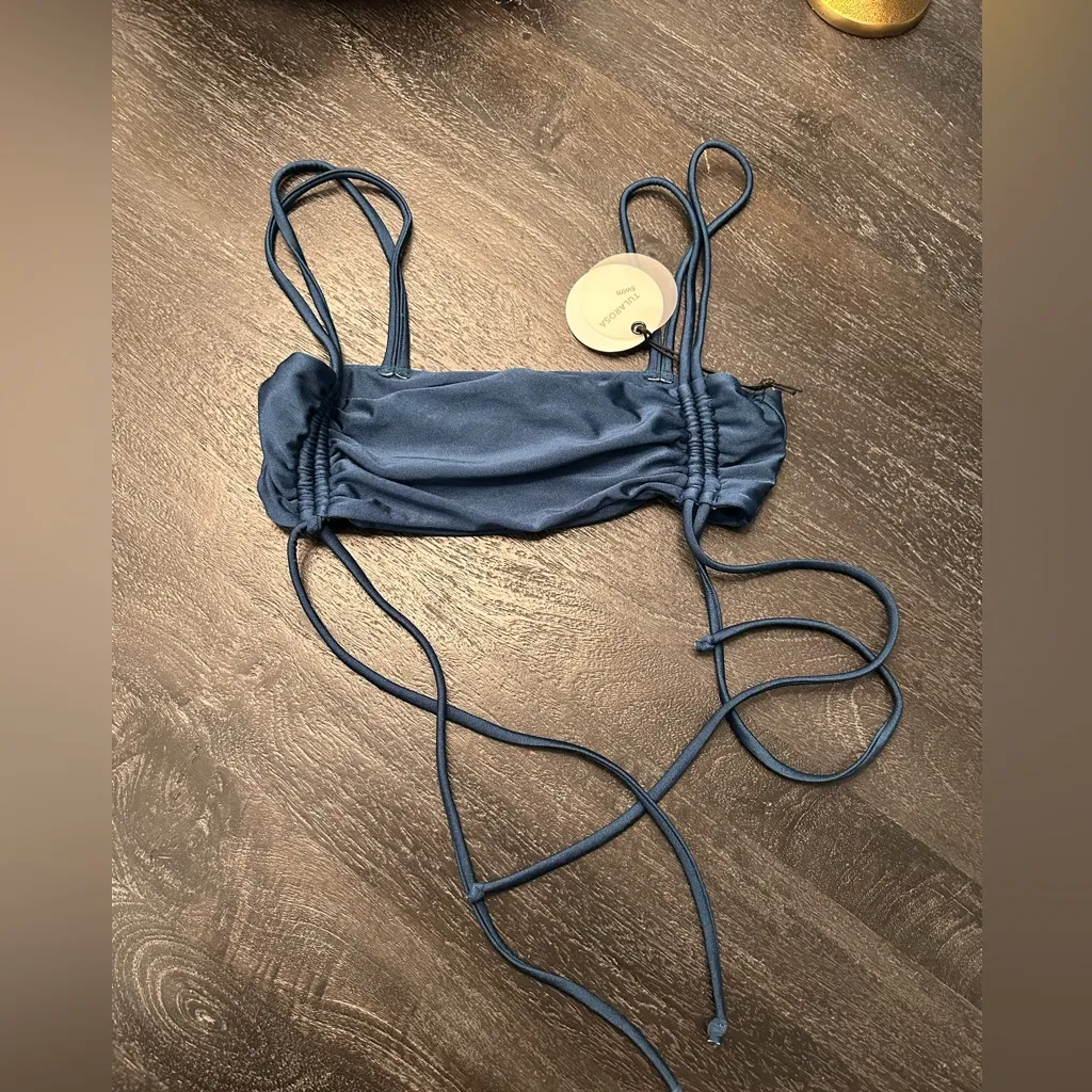 Tularosa Juliana‎ Swim Bikini Top in Deep Sea Sz S - Image 2