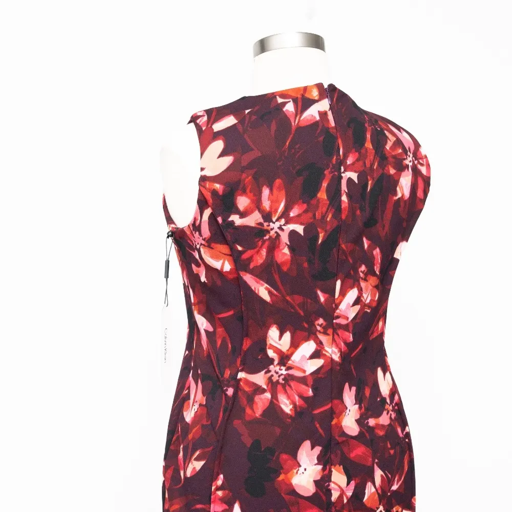 Calvin Klein Floral Print Pencil Dress - Image 8