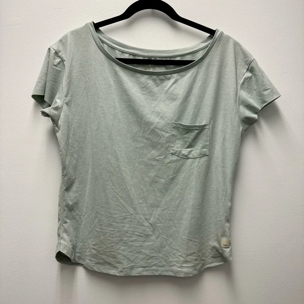 Vuori Lux Performance Tee Shirt, Sage Green | Size Small - Image 3