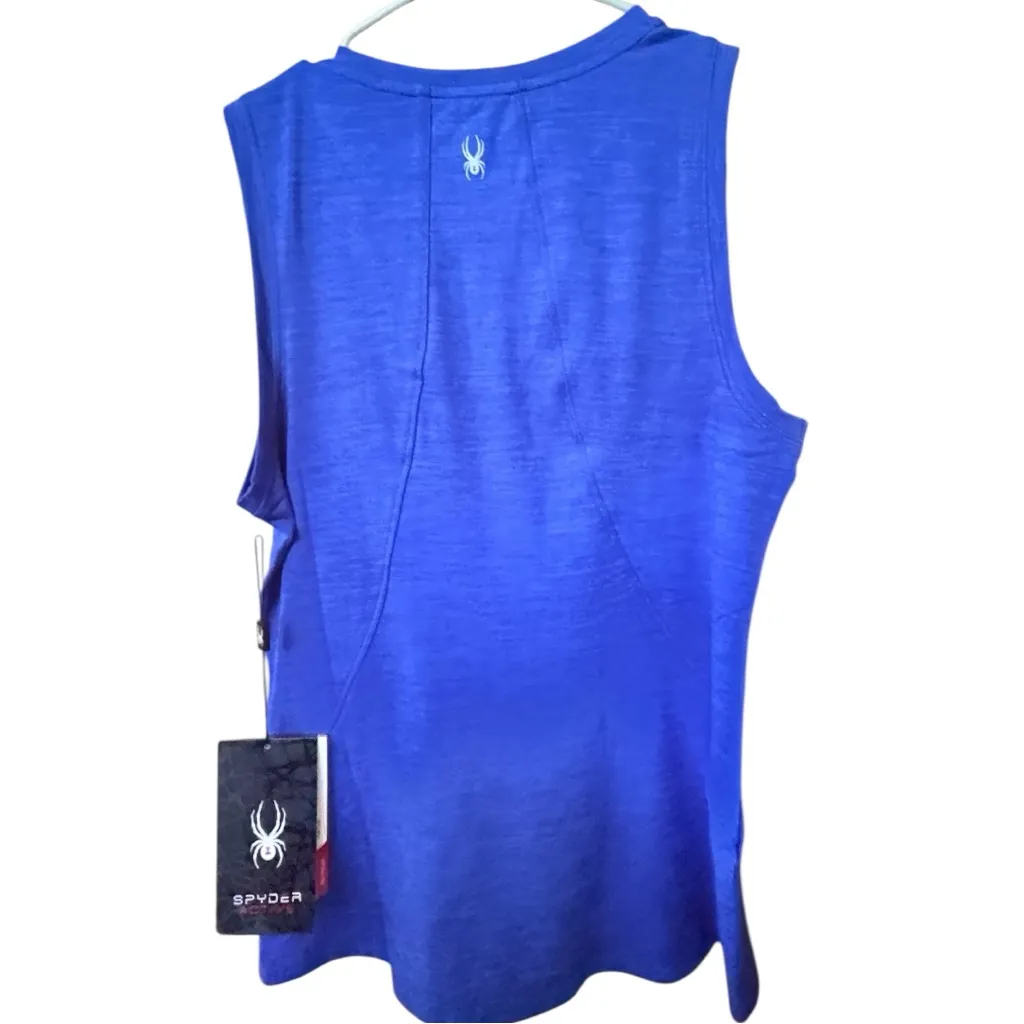 Spyder Active Blue Women's Sleeveless Workout Athletic Tank Top Sz S NWT - Image 3