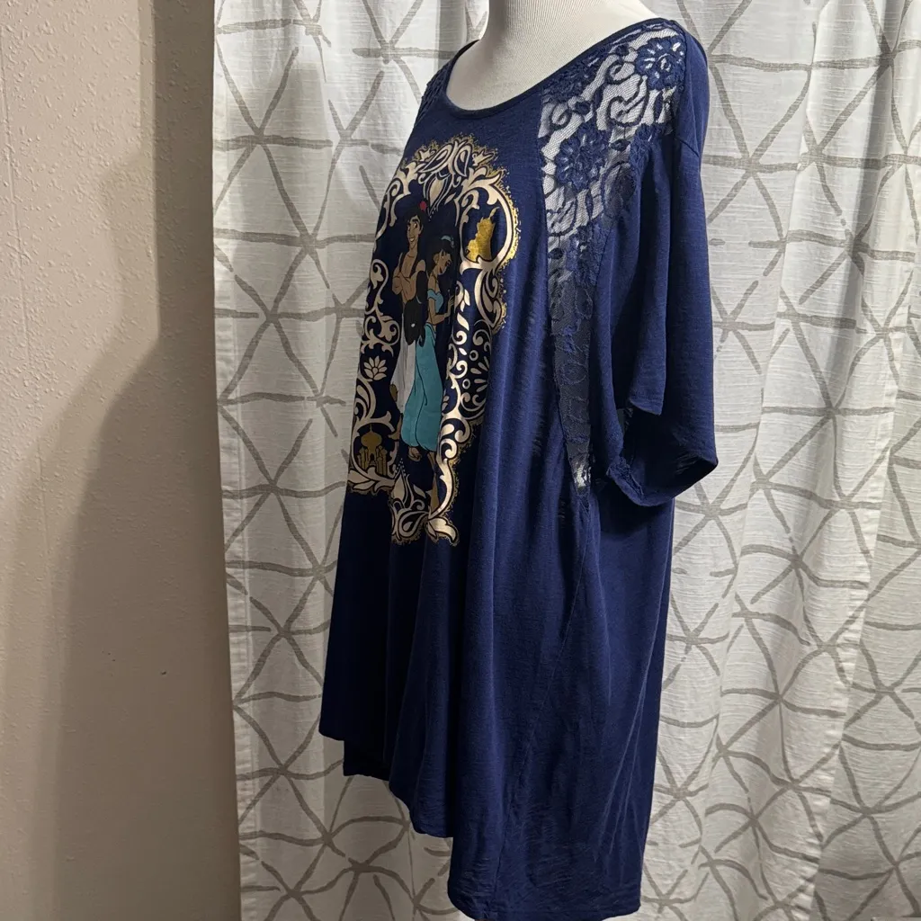 Torrid Disney Aladdin Princess Jasmine Short Sleeve T Shirt - Image 7