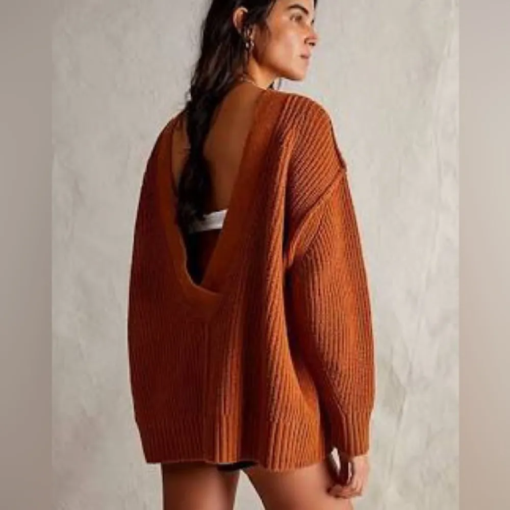 We The Free Still A Fan Pullover V Neck Reversible Sweater Size S - Image 3