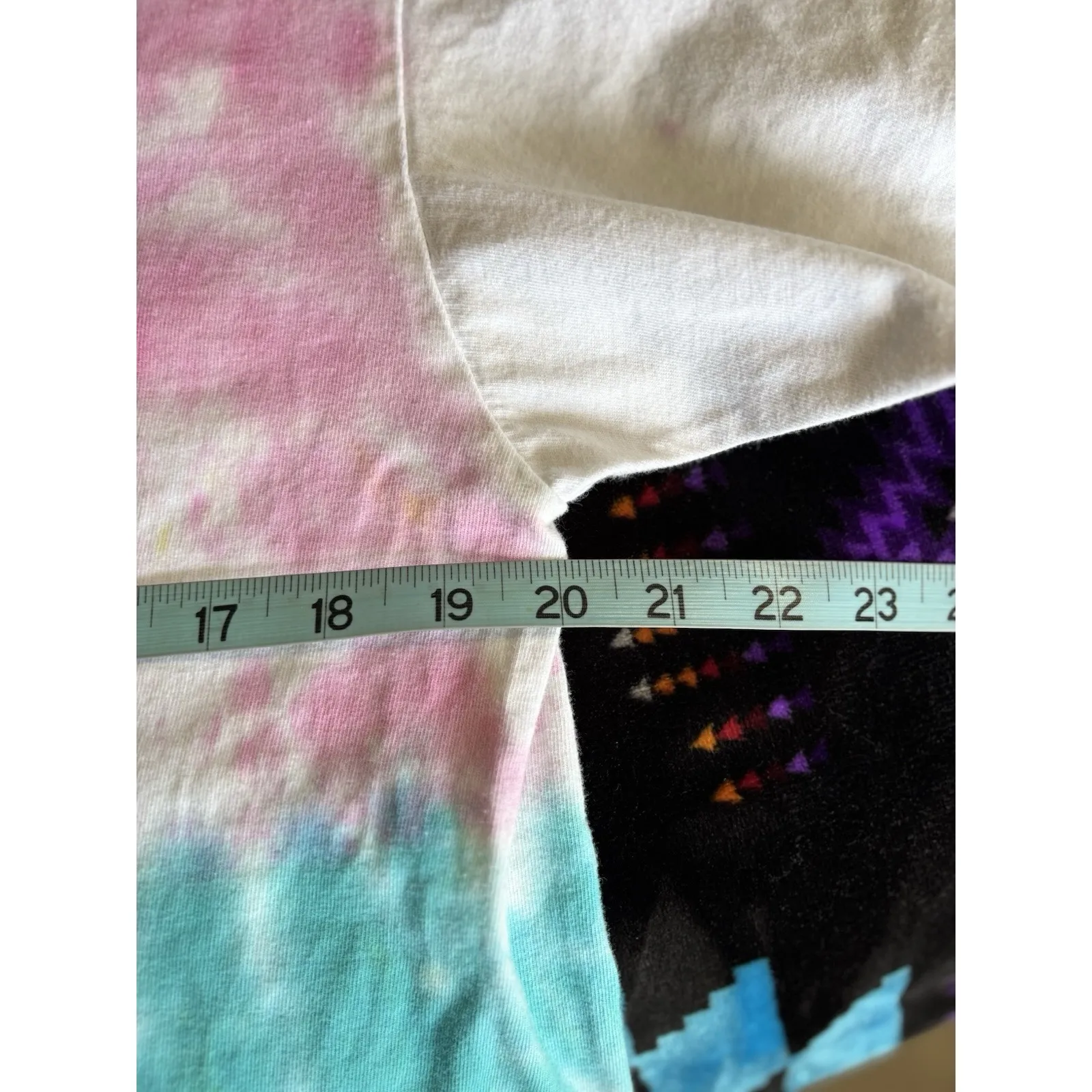 Kirkland‎ Tie Dye White/Pink Short Sleeve T-shirt Size Large Cotton Crew Neck - Image 5