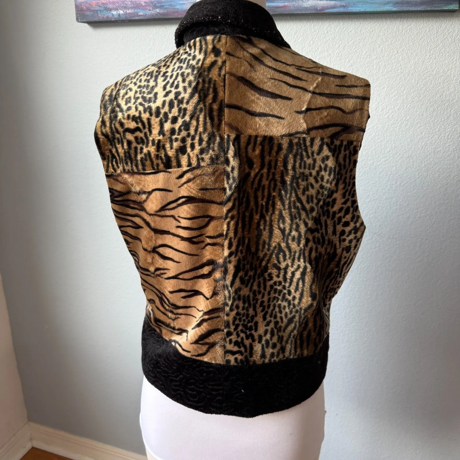 Vintage Sisko & CO Animal Print Womens Vest Size M - Image 7