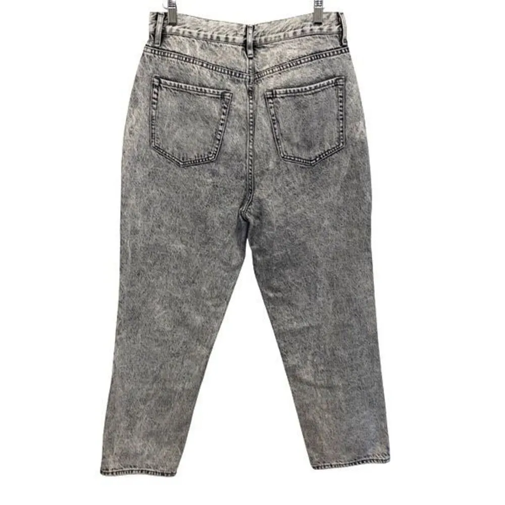 Pacsun Womens Acid Wash High Rise Straight Button Fly Jeans Black Size‎ 29 - Image 3