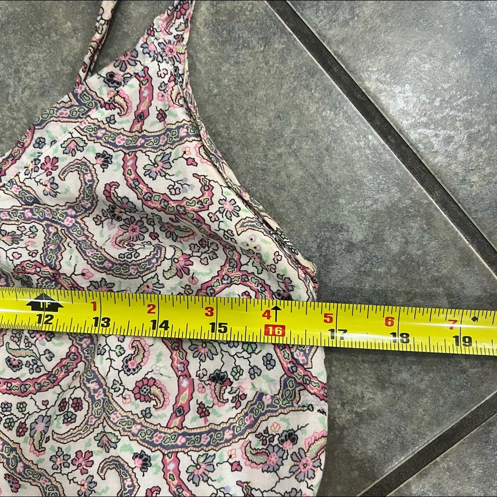 Oui Collection Womens Floral Multi Tiered Maxi Dress Sz 40 Boho Coastal Beachy White - Image 8