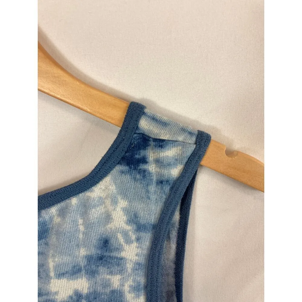 Lucky Brand Blue Tie Dye Tank Size XL - Image 4