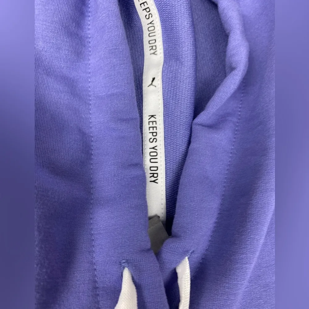 Puma Crop Hoodie Size M Periwinkle Women’s - Image 8