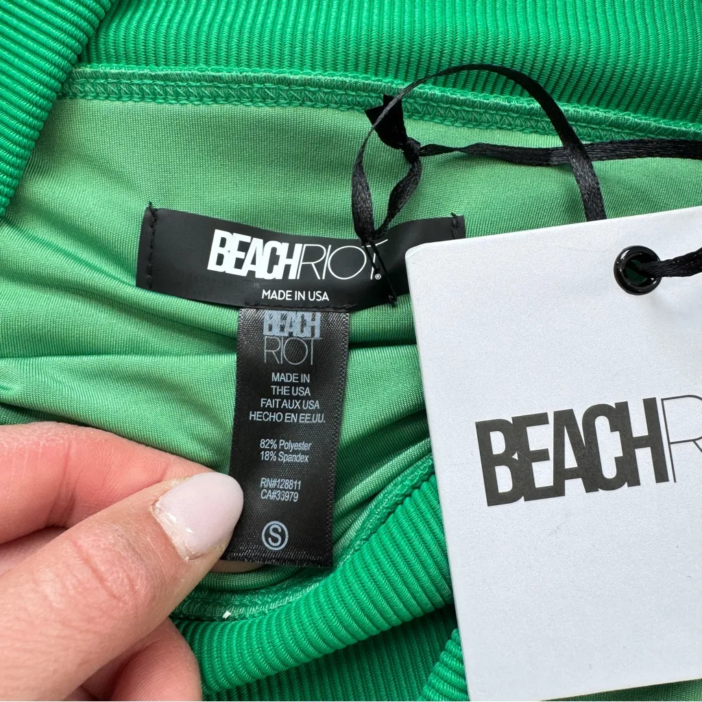 Beach Riot Highway Bikini Bottom Green NWT - Image 5