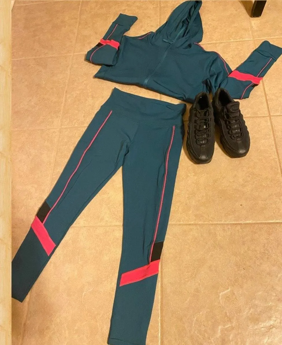 NWT DARK TEAL 2pc Jogger SetSMALL Blue - Image 6