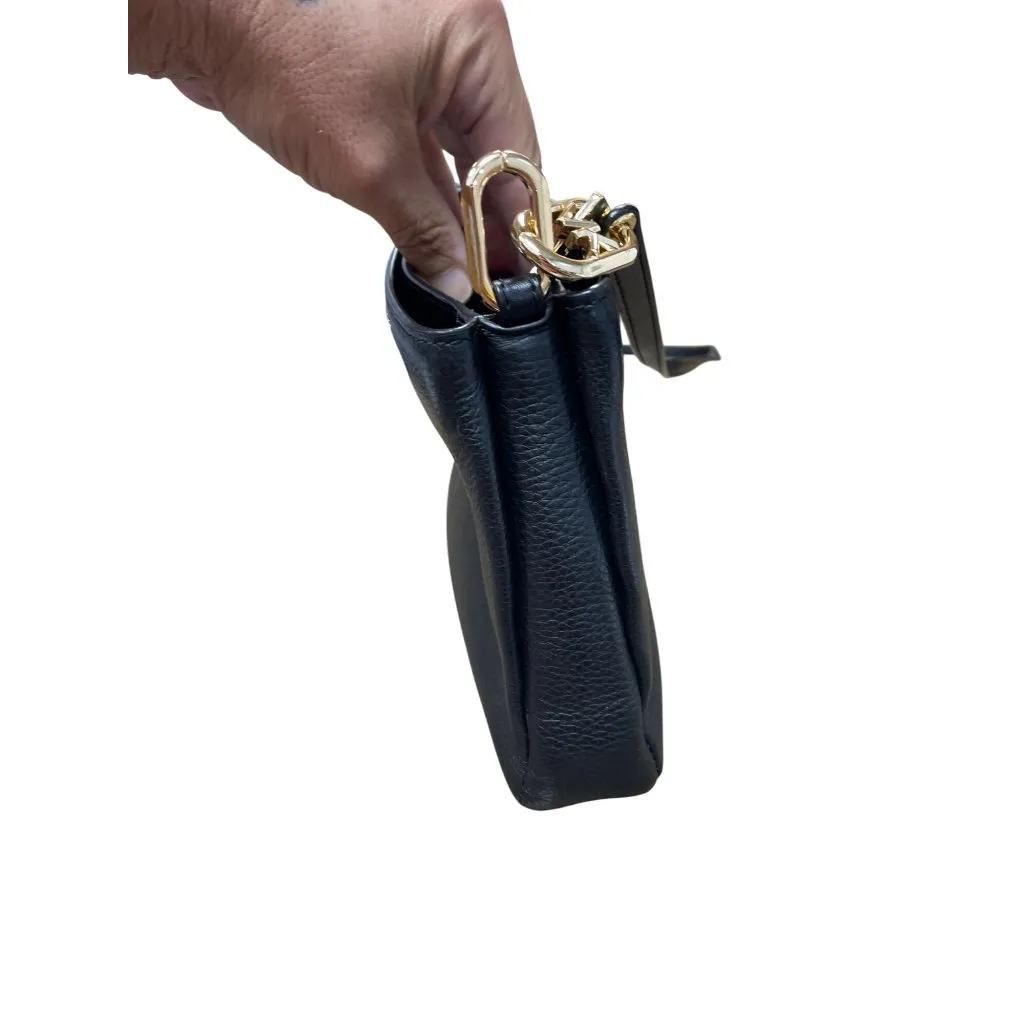 Michael Kors Womens Black Pebbled Leather Crossbody Handbag SKU 9221 - Image 10