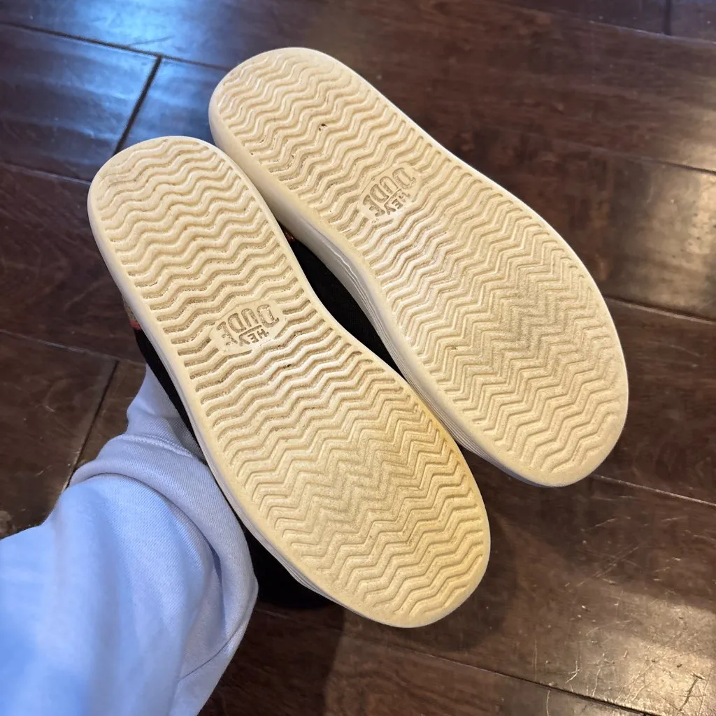 Hey Dude Cody Craft black linen back sneakers - Image 5