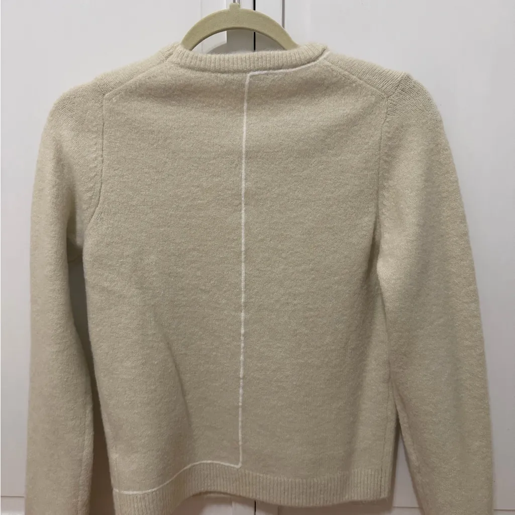 Zara Knit Sweater with Contrasting Piping - Image 3