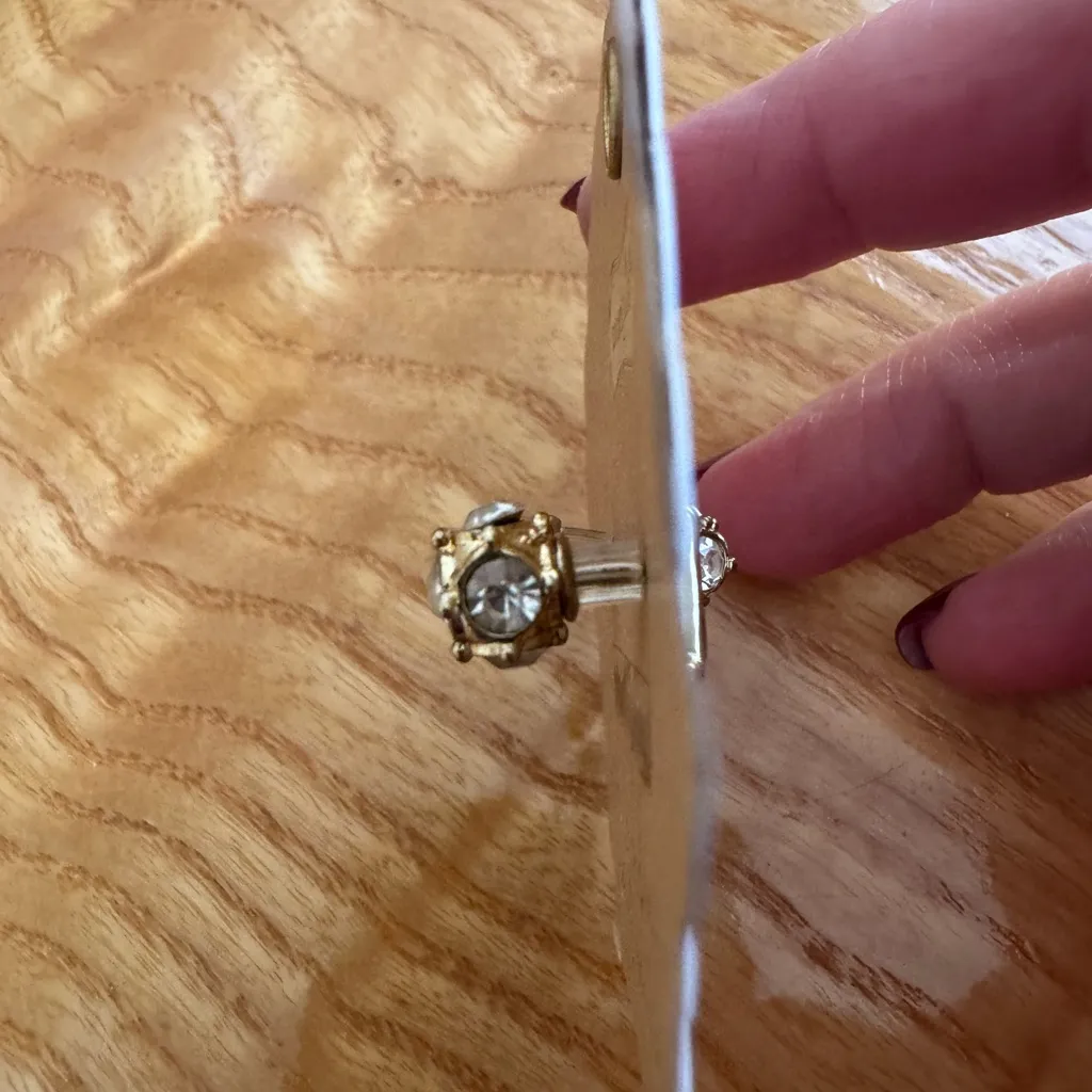 Mud Pie  Chelsea Initial A Earrings NWT - Image 3