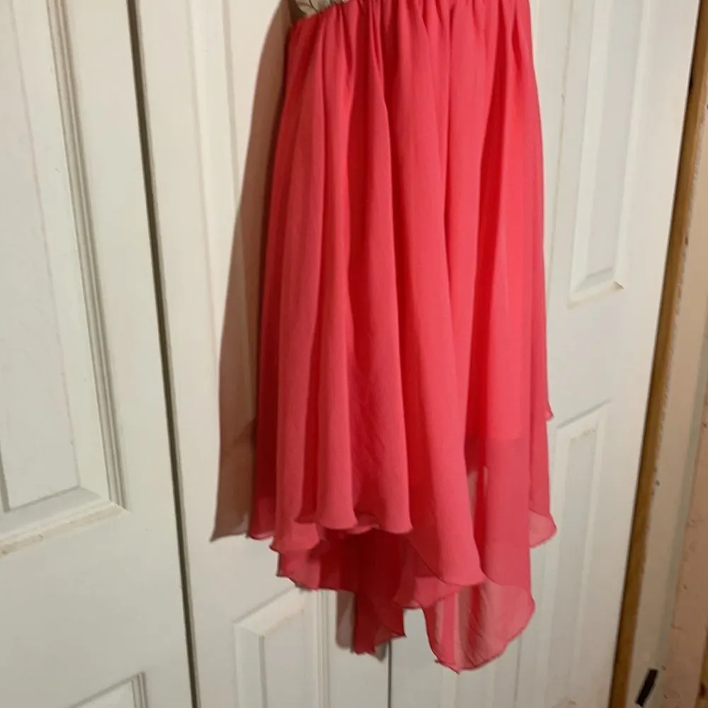 Fashion Magazine Strapless Asymmetrical Dress Jr M - Image 10