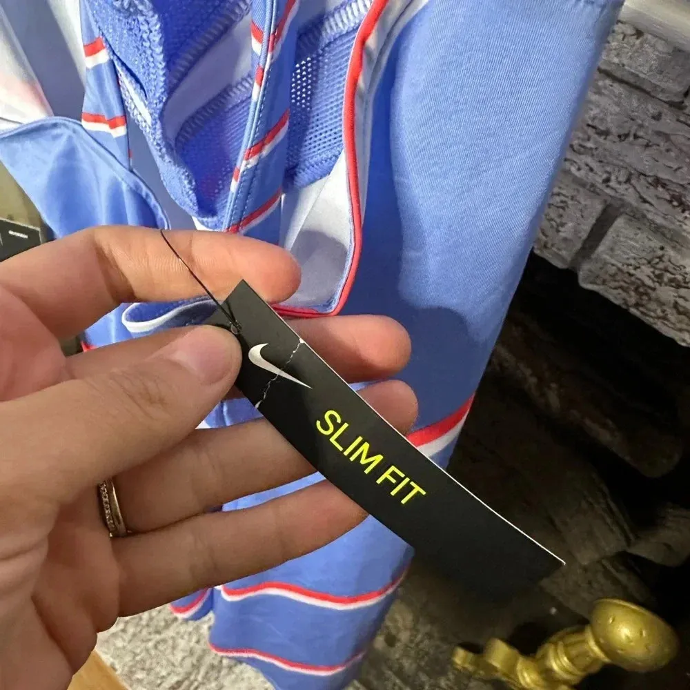 Nike Court slim fit tennis dress patriotic Olympics red white and blue team USA - Image 4