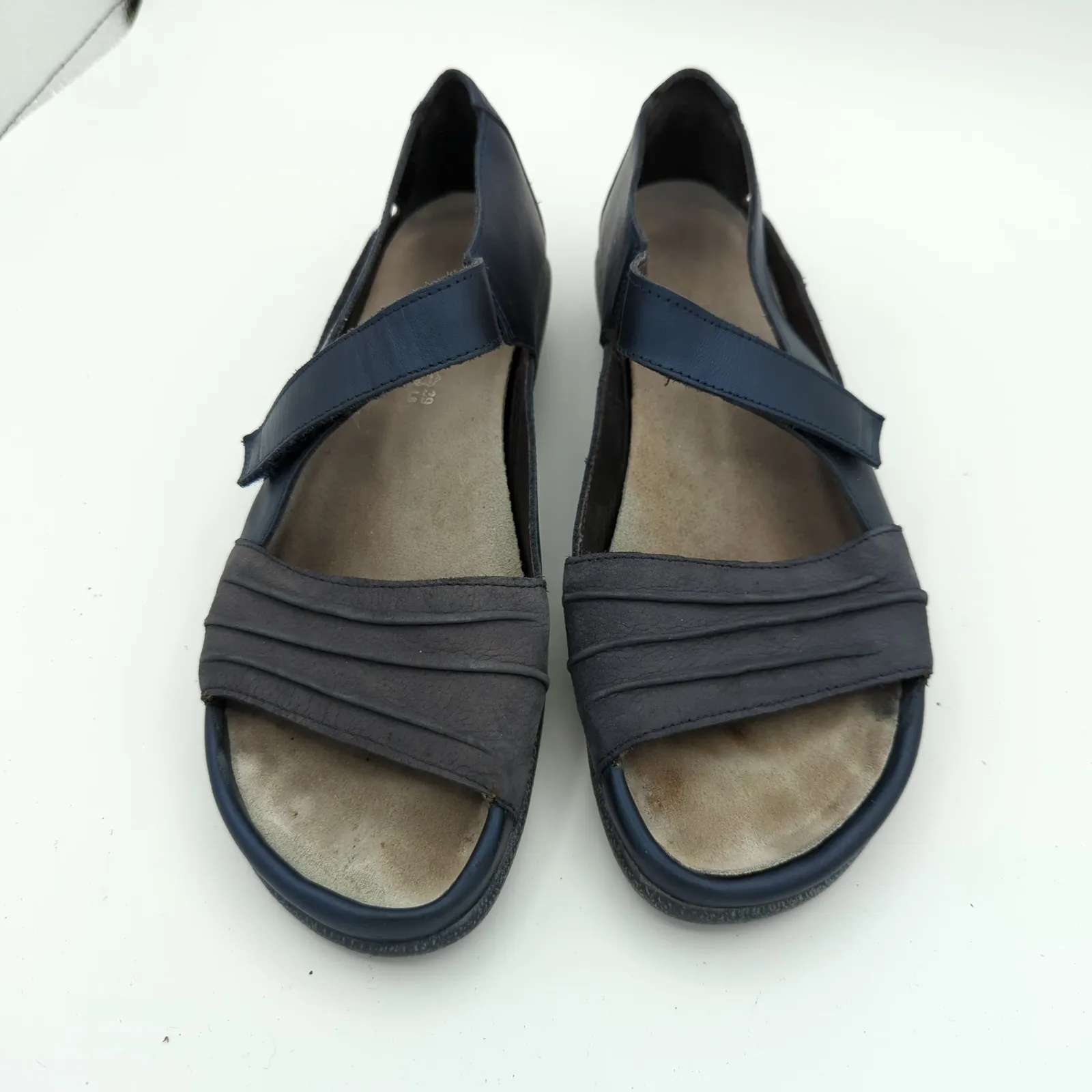 NAOT Papaki Women's Blue Leather Comfort Strappy Sandals Size 39 8 - Image 4