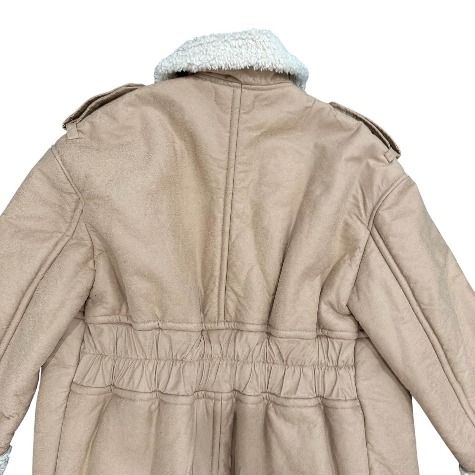 Great Jones Lined Sherpa Coat in Brown, Size S Brown - Image 10