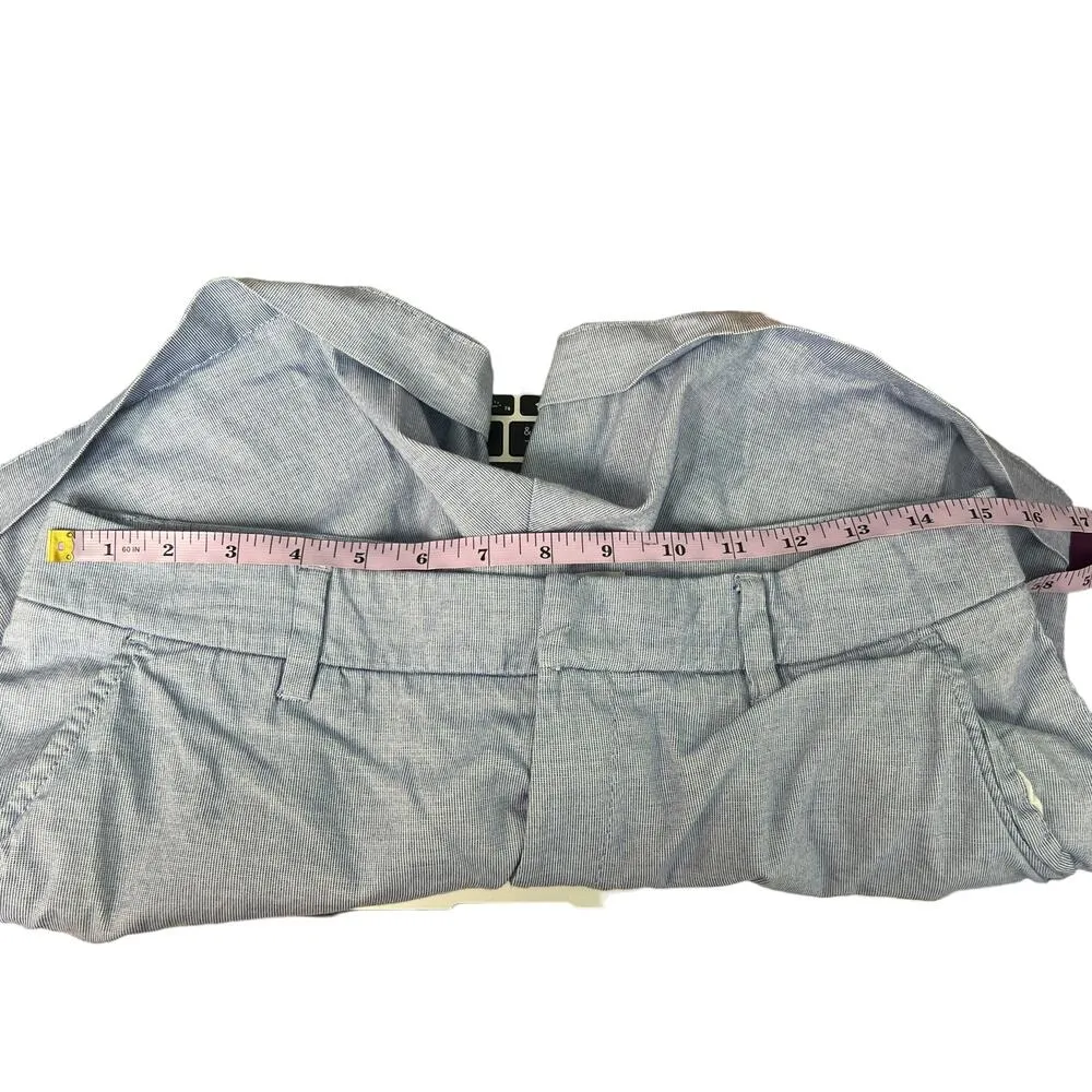 H&M Pin Striped Feminine Polished Sophisticated Academia Beach Womens Shorts 8 - Image 5