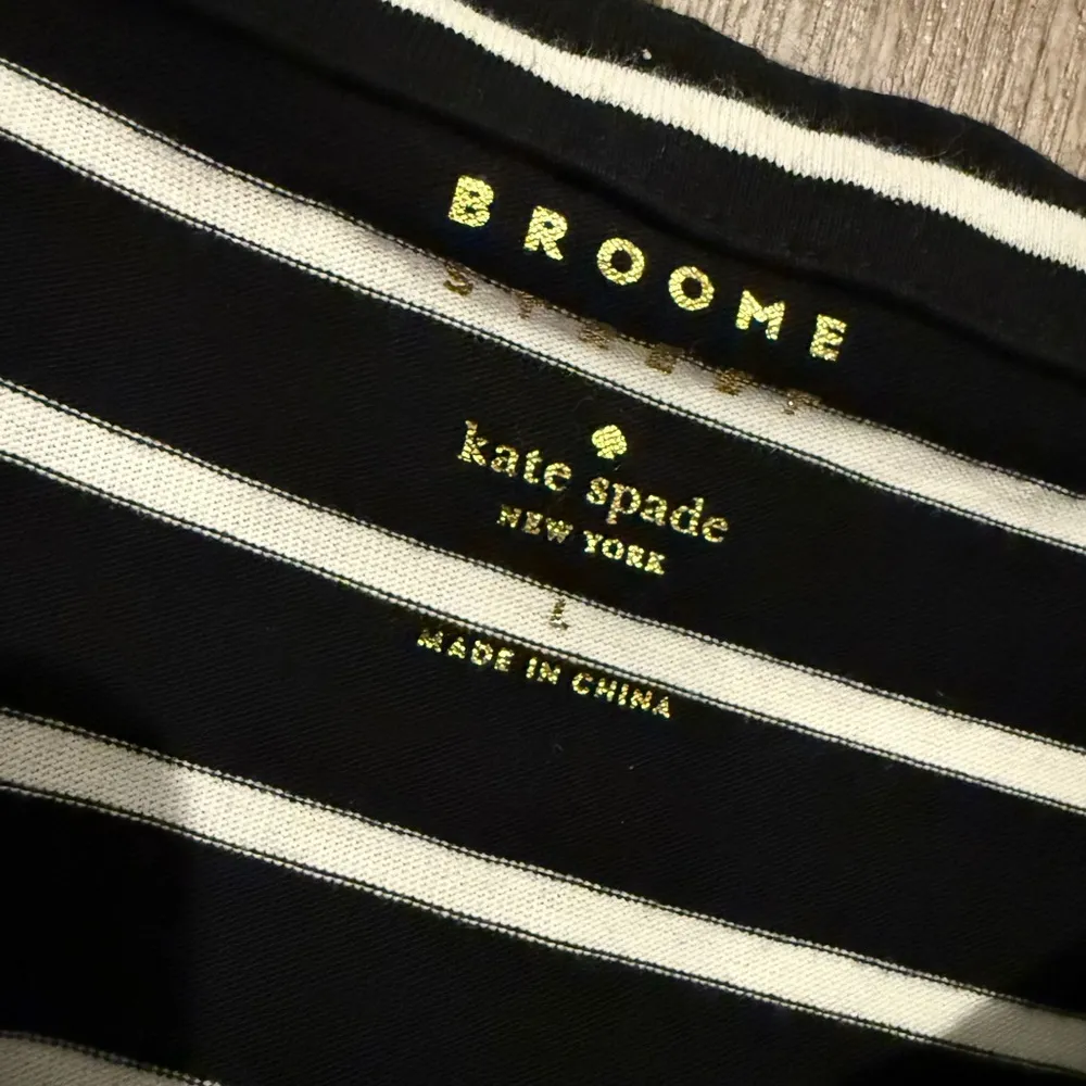 Kate Spade broome street short sleeve stripe top shirt luxury cotton comfort bow - Image 7