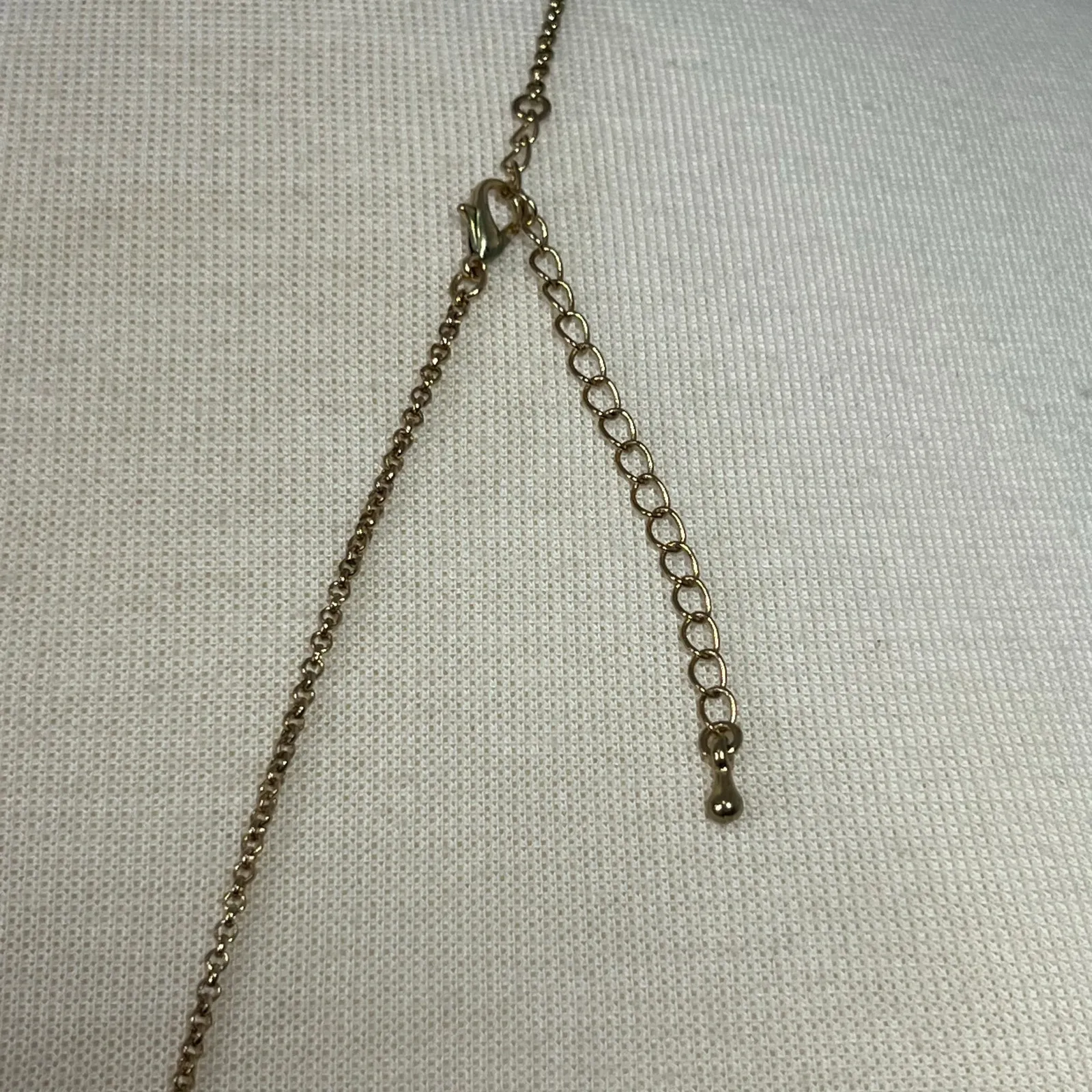 Fashion Necklace Womens Long‎ Drop Gold Plated Black Accents - Image 5