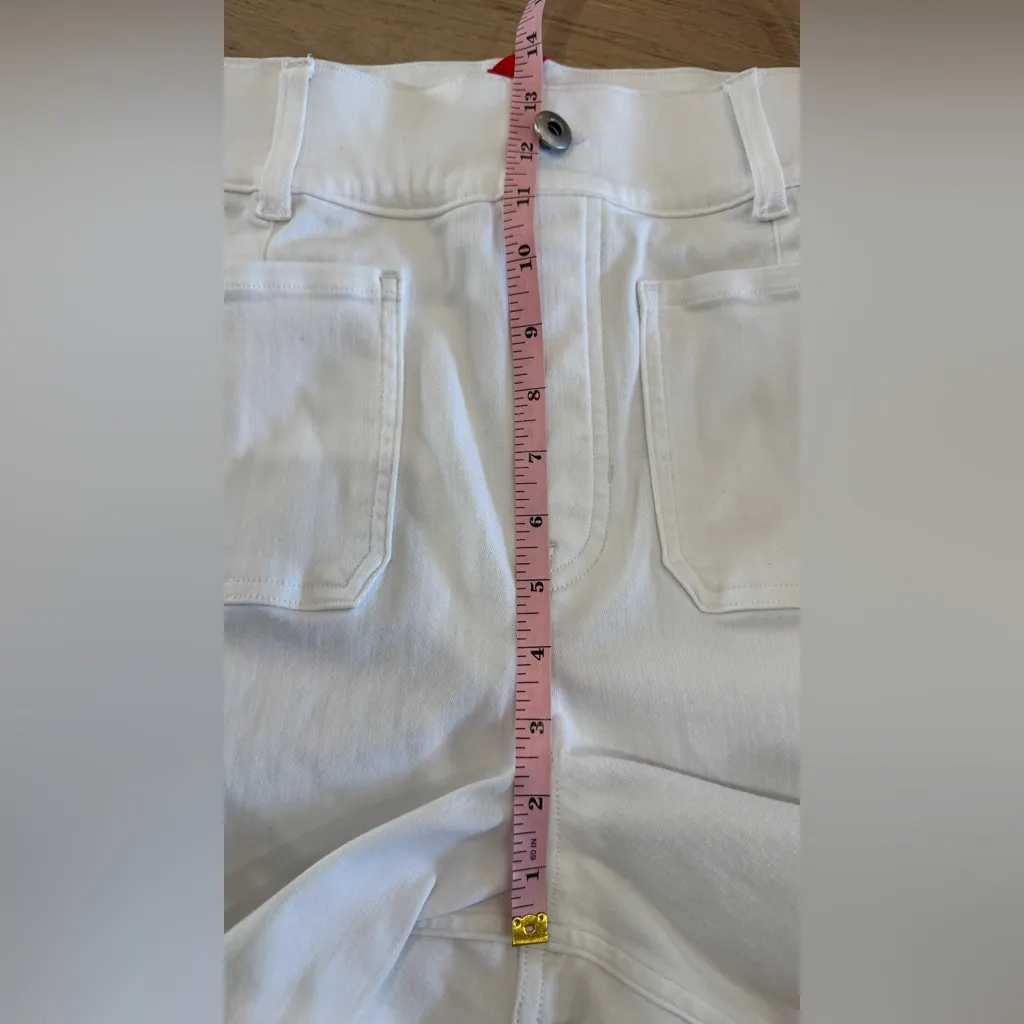 Spanx Cropped Wide Leg pant with Patch Pockets white size 1X tall - Image 11