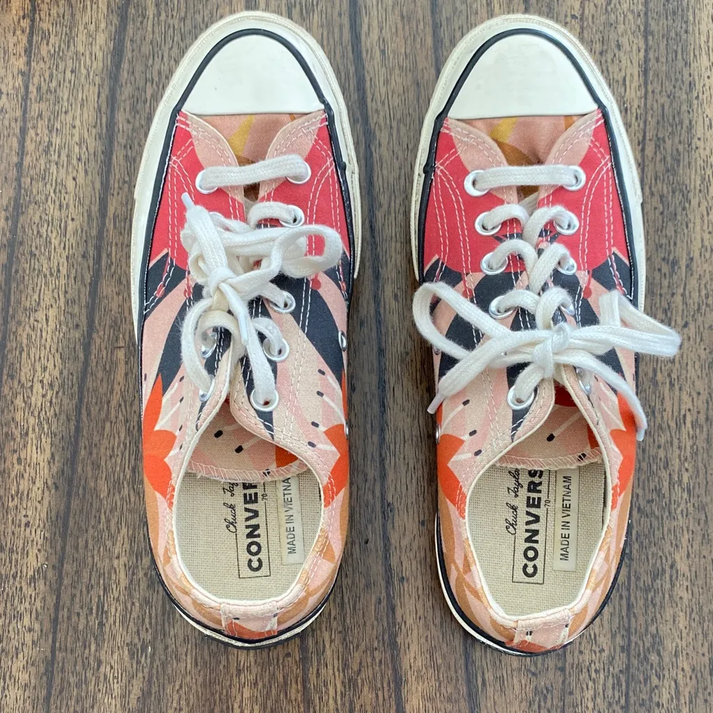 Converse Chuck 70 Low Floral Sneakers Women’s 8.5 EU 39.5 Pink/Orange/Egret - Image 5