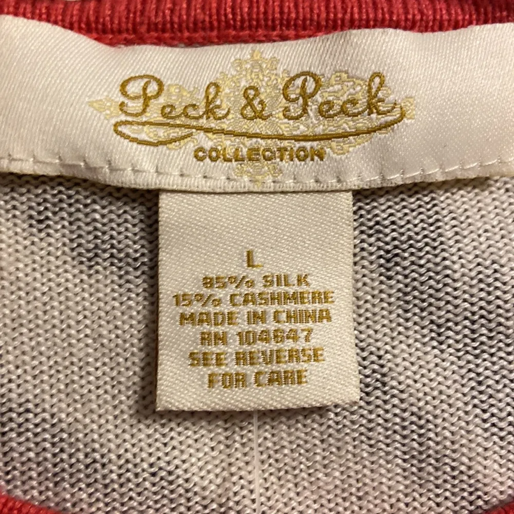 PECK & PECK collection size L light sweater 85% Silk and 15% Cashmere - Image 7