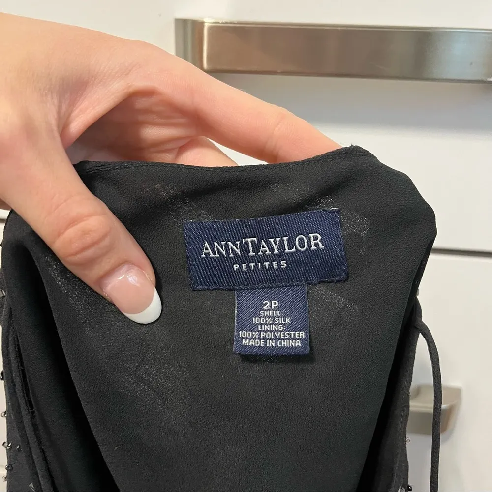 Ann Taylor Y2K Sequin Black Tank Top - Image 5