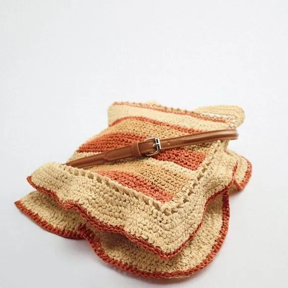 NEW ZARA‎ HAND BAG-RUCKSACK MULTICOLOR SHOULDER BAG STRAP 11.1 x 12.8 x 3.5” - Image 4