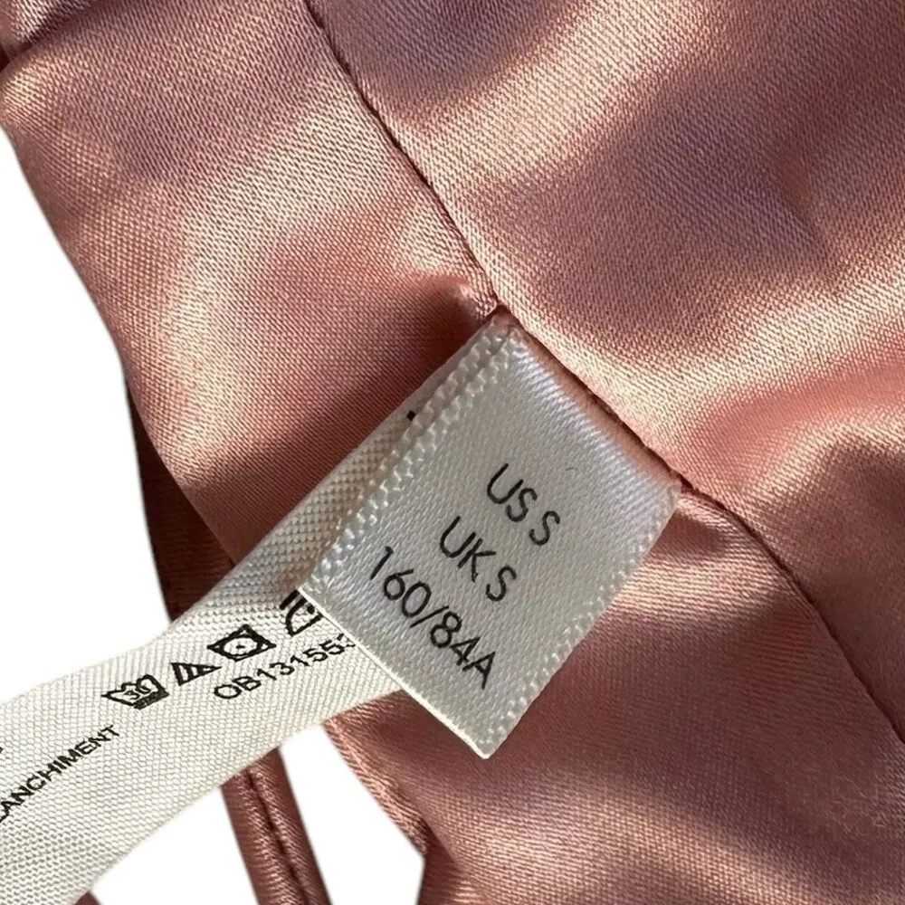 Free People Intimately Pink Satin Crop Tank Top Women Size Small | 46-3 - Image 4