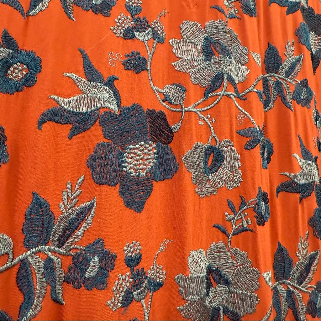 Anthropologie Juniper Embroidered Swing Dress Floral Size XS - Image 13