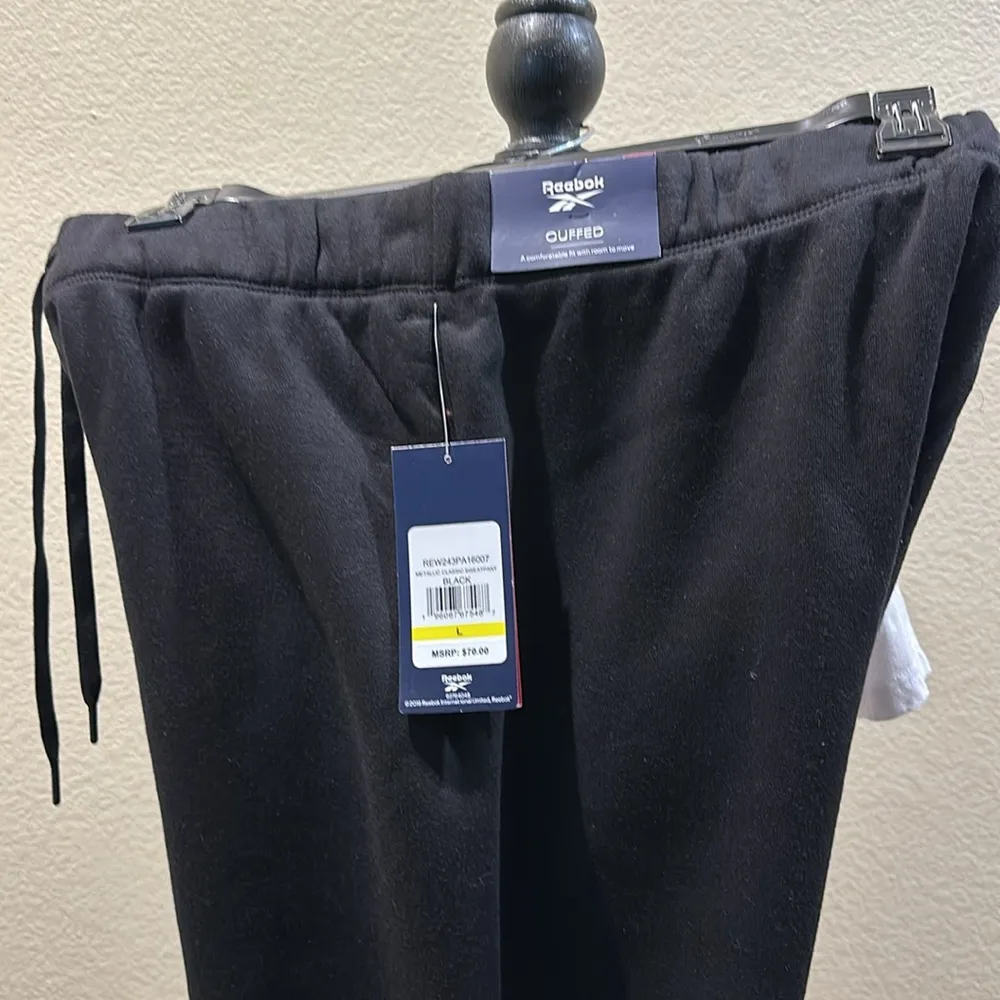 NWT Reebok Black joggers with side pockets - Image 6
