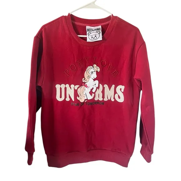 Moschino Couture Red Ponylove Rare Crewneck Sweater - Image 1